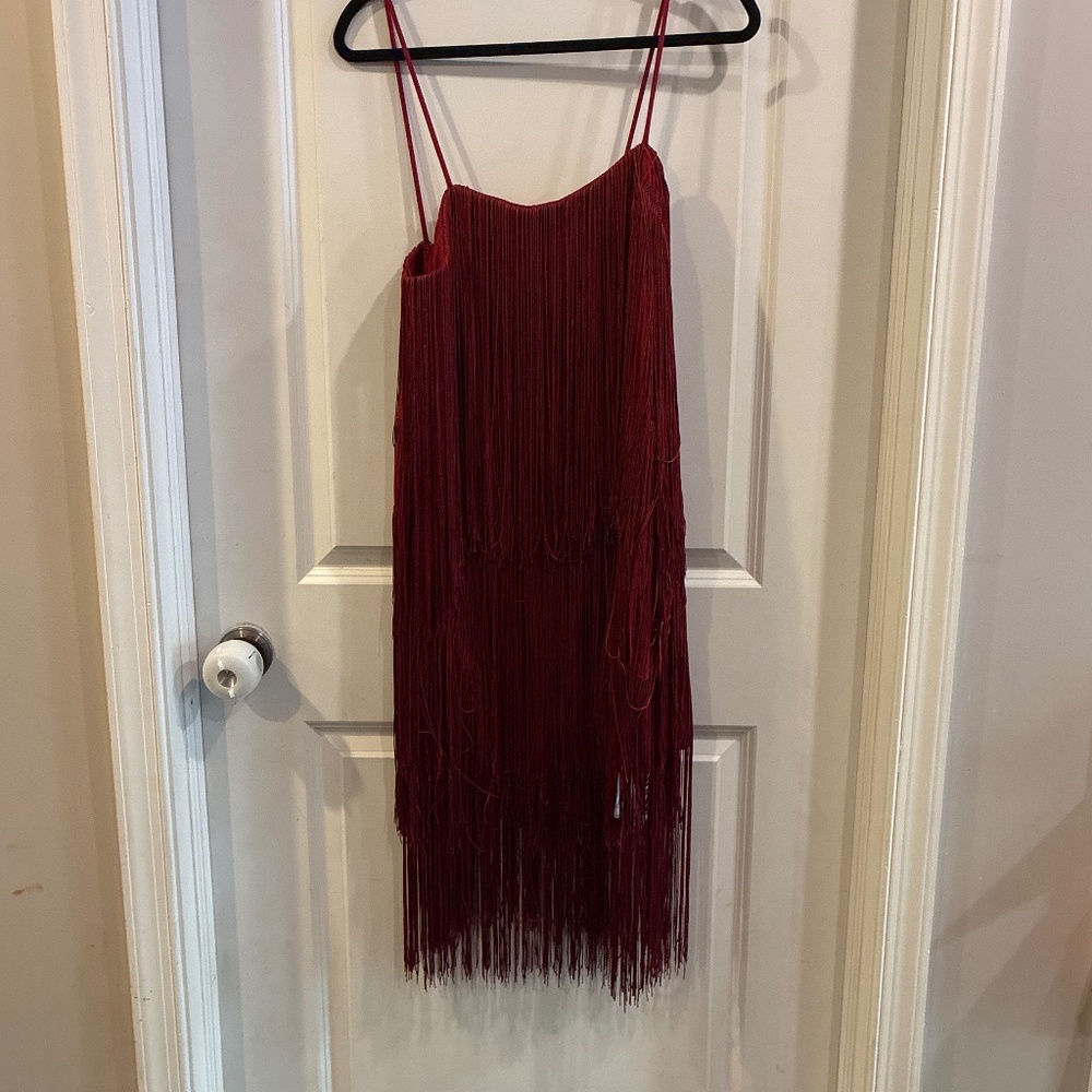 Commense Fringe Dress